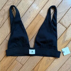 NWT - Anthropologie Black Triangle Bralette